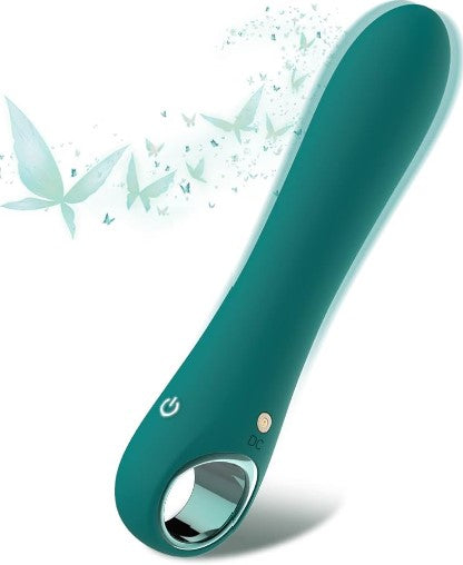 G Spot Vibrator Dildo with 10 Vibration Modes, Soft Silicone Powerful Vibrating Massagers for Clitoral Vagina and Anal Stimulation, Adult Sex Toys for Women or Men (Green)